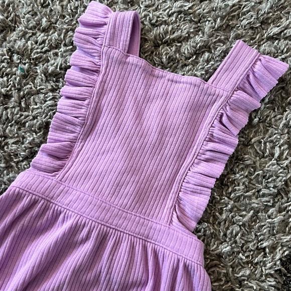 5/$7 💰 Cat & Jack Baby Girls Solid Ruffle Romper Purple - 12 months - Picture 4 of 10